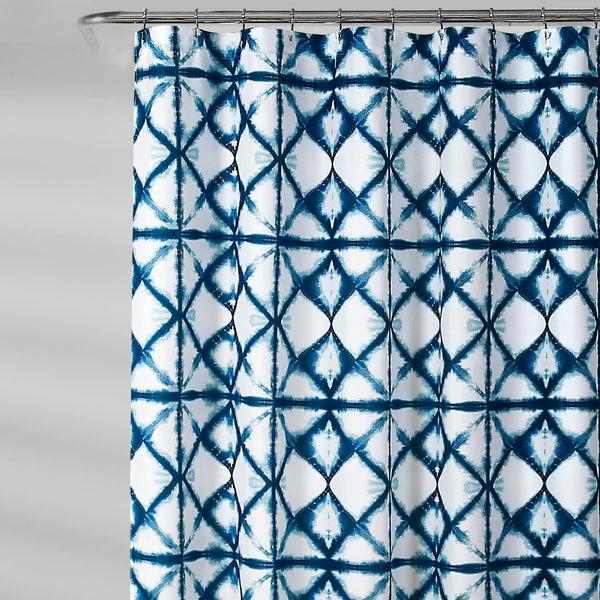 Lush Décor Geo Shibori Shower Curtain