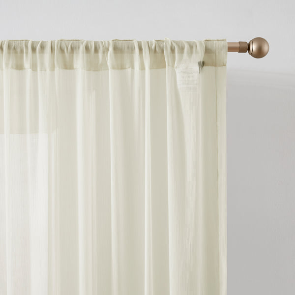 Lush Décor Georgette Sheer Curtain Panels