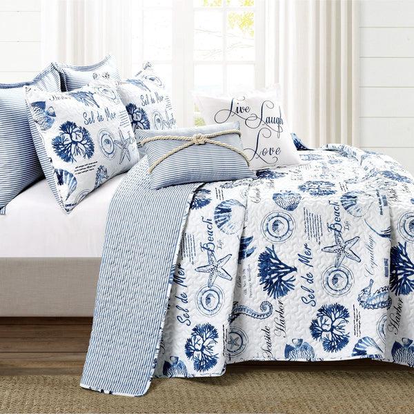 Lush Décor Harbor Life Reversible Quilt Set