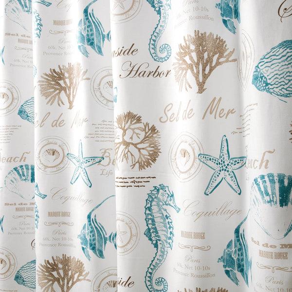 Lush Décor Harbor Life Shower Curtain