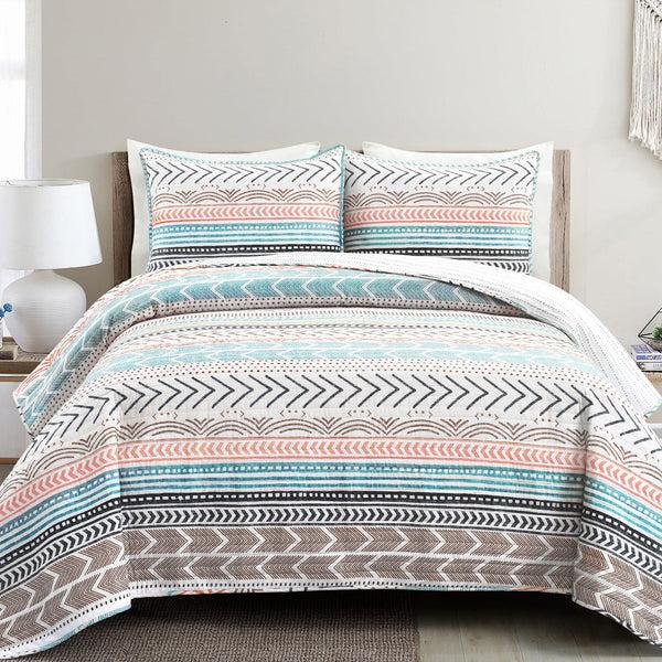 Lush Décor Hygge Geo Quilt 3 Piece Set
