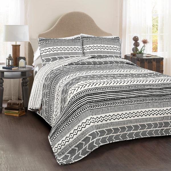 lush décor Hygge Geo Quilt 3 Piece Set