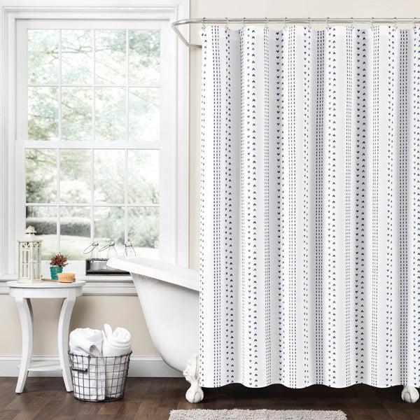 Lush Décor Hygge Stripe Shower Curtain