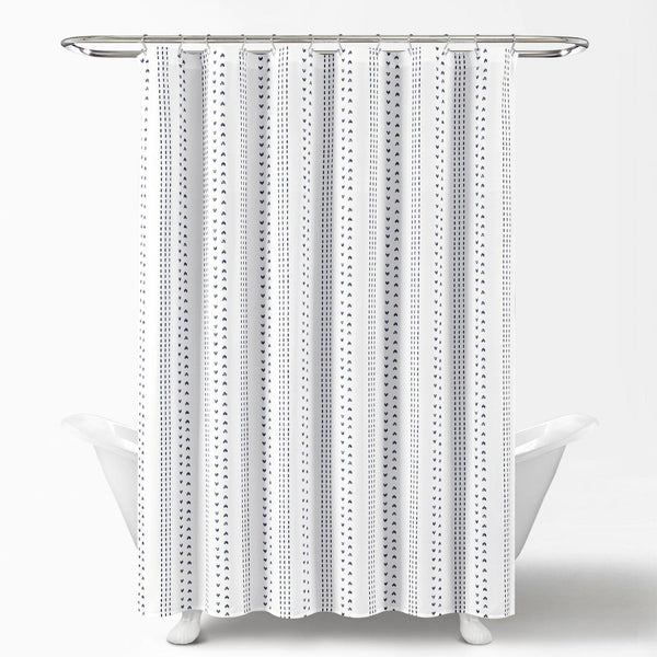 Lush Décor Hygge Stripe Shower Curtain