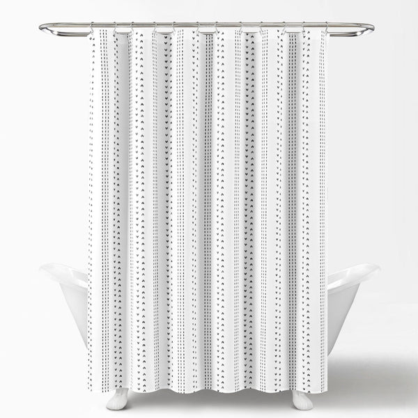 Lush Décor Hygge Stripe Shower Curtain