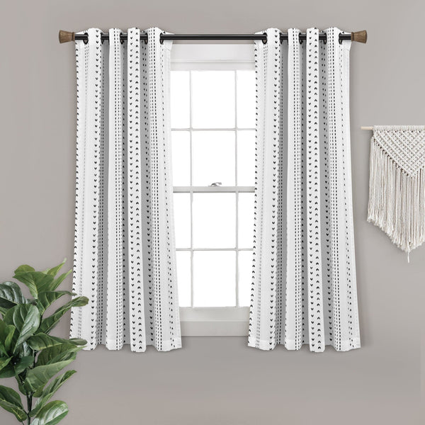 Lush Décor Hygge Stripe Window Curtain Panel Set