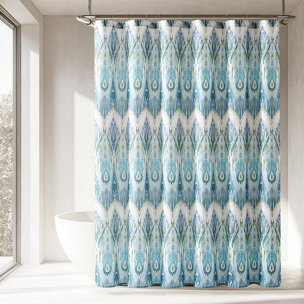 lush décor Ikat Drops Shower Curtain