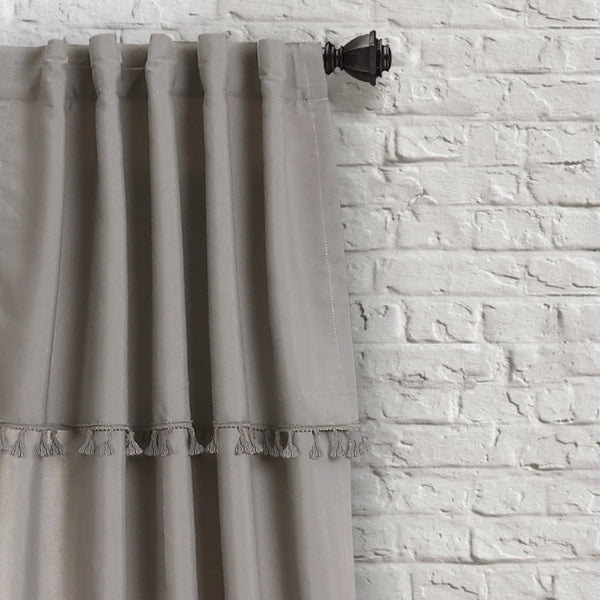 Lush Décor Ivy Tassel Window Curtain Panel Set
