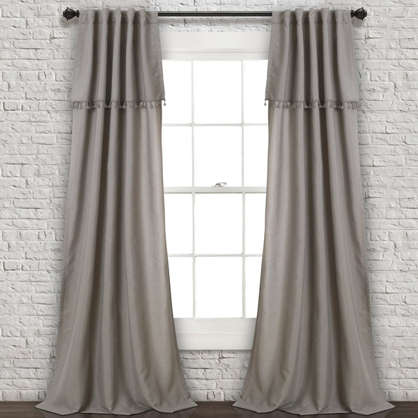 Lush Décor Ivy Tassel Window Curtain Panel Set