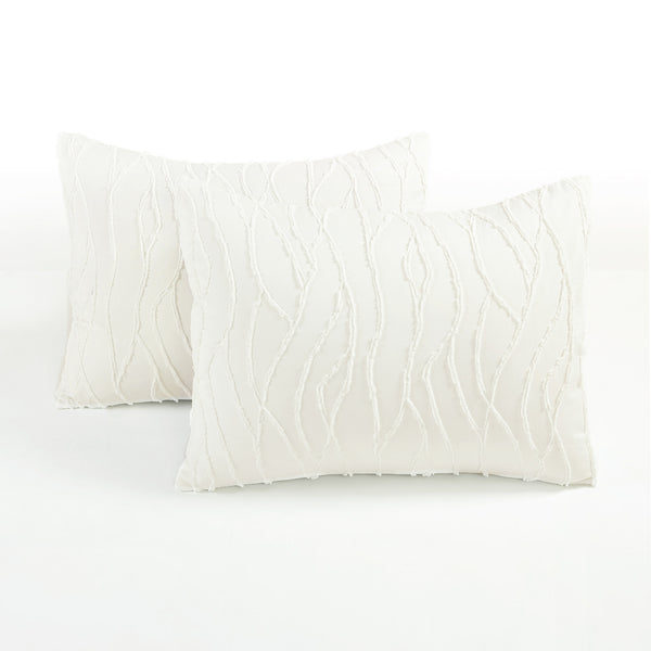 Lush Décor Jacquard Wave 3 Piece Comforter Set