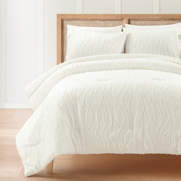 lush décor Jacquard Wave 3 Piece Comforter Set