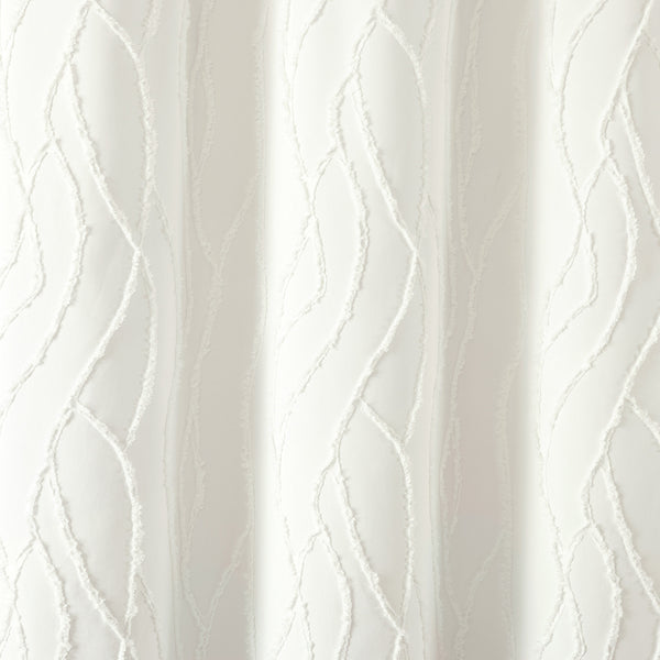 Lush Décor Jacquard Wave Shower Curtain