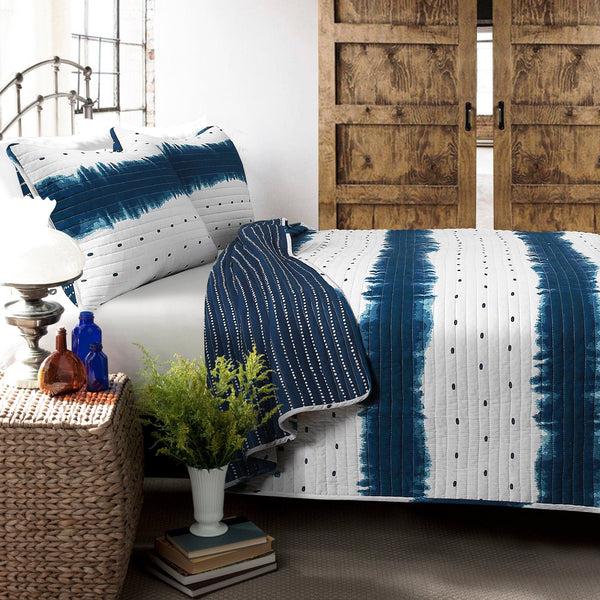 Lush Décor Jane Shibori 3 Piece Quilt Set