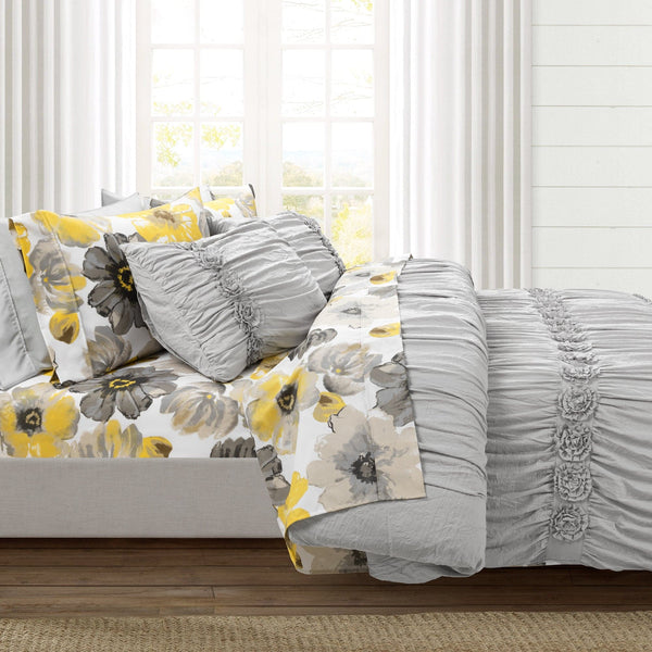 lush décor Leah 6 Piece Soft Sheet Set