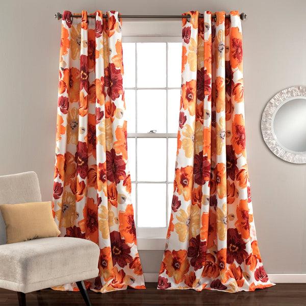 Lush Décor Leah Light Filtering Window Curtain Set