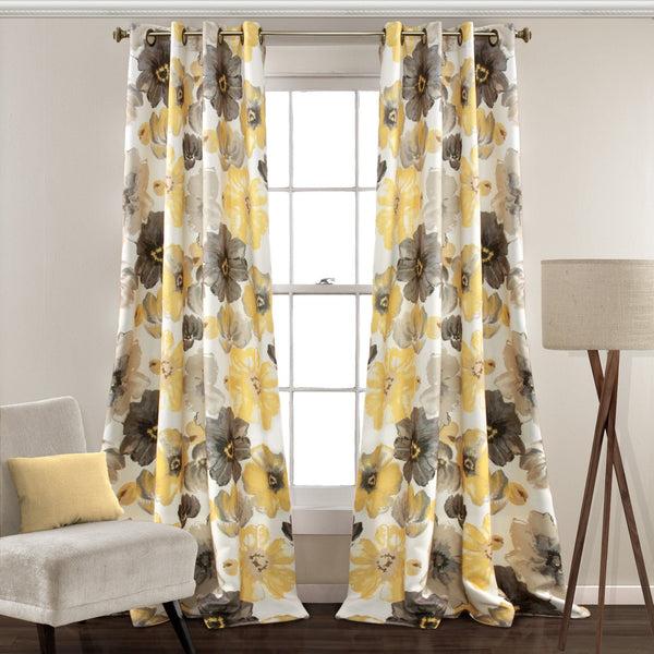 lush décor Leah Light Filtering Window Curtain Set