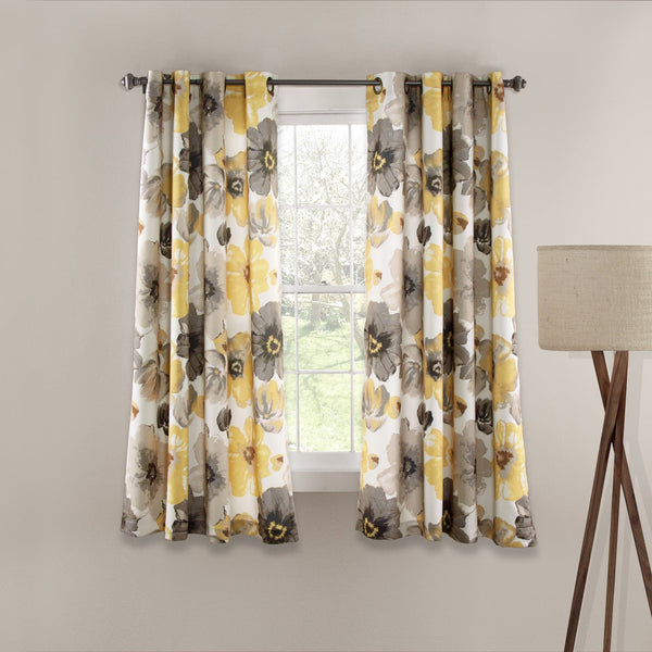 Lush Décor Leah Light Filtering Window Curtain Set