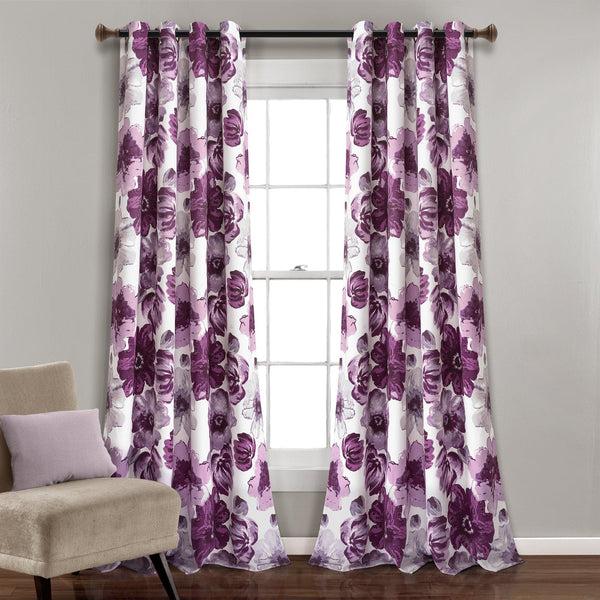 Lush Décor Leah Light Filtering Window Curtain Set