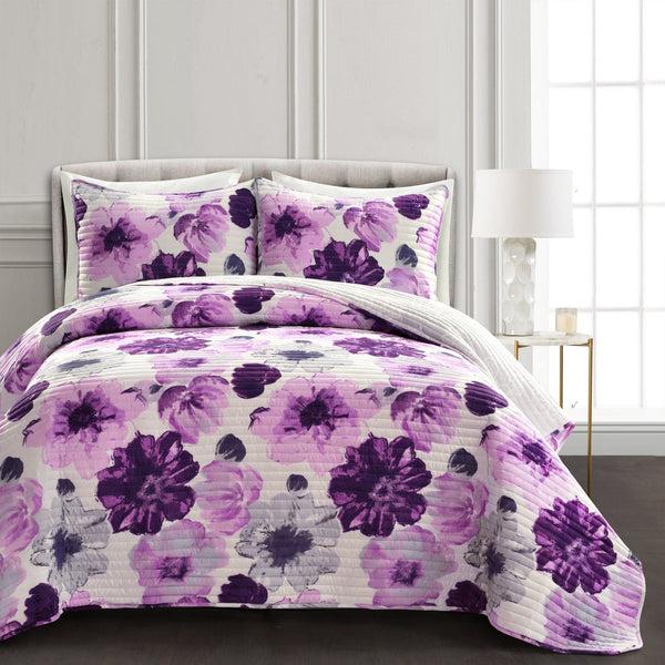 Lush Décor Leah Quilt 3 Piece Set