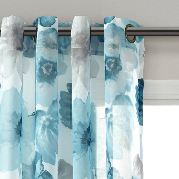 Lush Décor Leah Sheer Window Curtain Panel Set