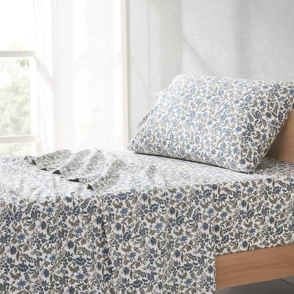Lush Décor Lillian Block Print Cotton Sheet Set
