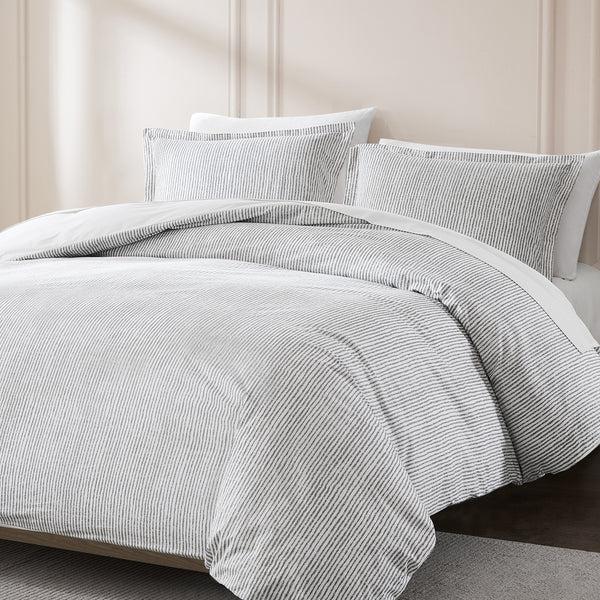 Lush Décor Lima Stripe Cotton Duvet Cover Set