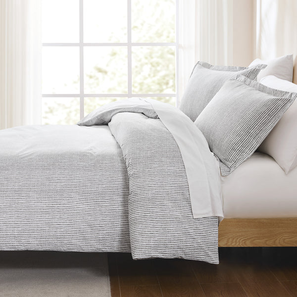 Lush Décor Lima Stripe Cotton Duvet Cover Set