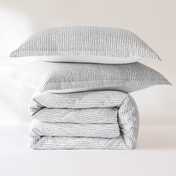 Lush Décor Lima Stripe Cotton Duvet Cover Set