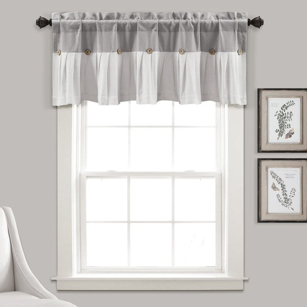 lush décor Linen Button Valance