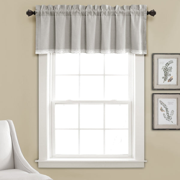 Lush Décor Linen Lace Valance