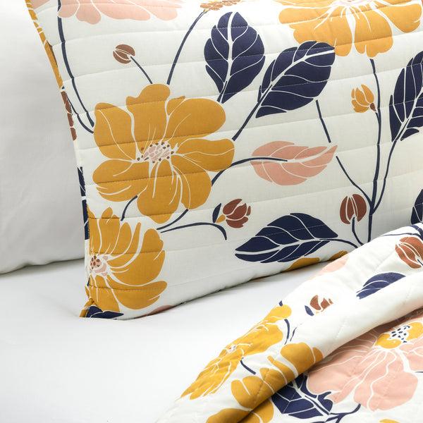 Lush Décor Lucia Abstract Floral Cotton Quilt Set