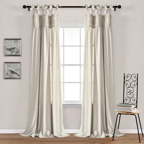 Lush Décor Lydia Ruffle Window Curtain Panel Set