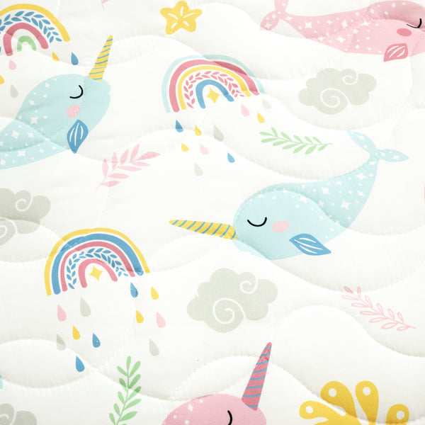 Lush Décor Magical Narwhal Quilt Set