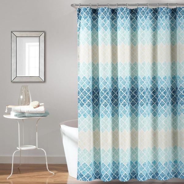 Lush Décor Medallion Ombre Shower Curtain