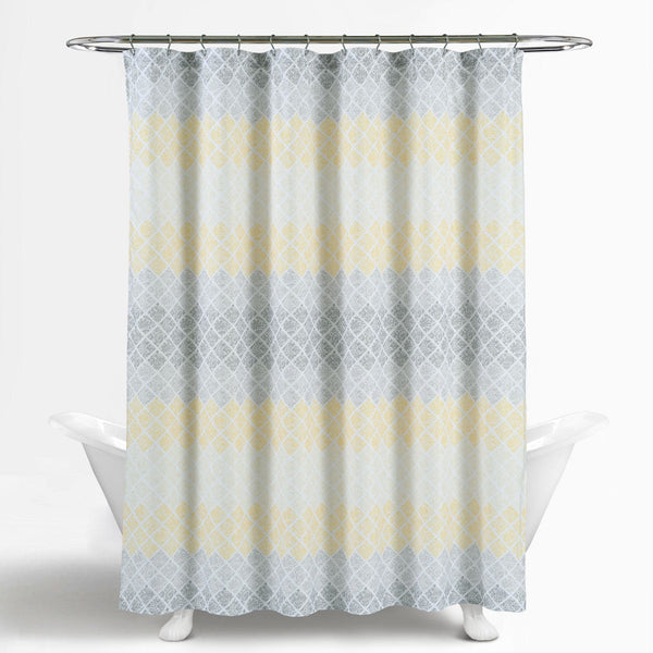 Lush Décor Medallion Ombre Shower Curtain