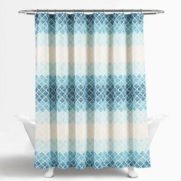 Lush Décor Medallion Ombre Shower Curtain