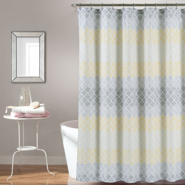 lush décor Medallion Ombre Shower Curtain