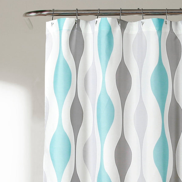 Lush Décor Mid Century Geo Shower Curtain