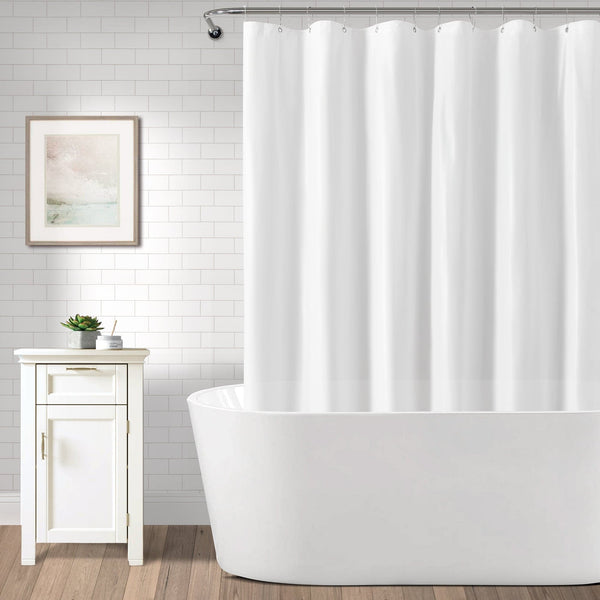Lush Décor Mildew-Resistant Shower Curtain Liner