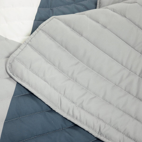 Lush Décor Modern Color Block Quilt 3 Piece Set