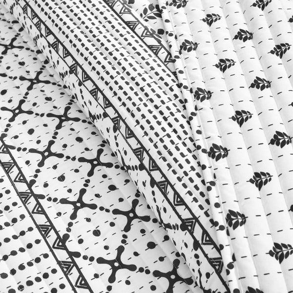 Lush Décor Monique Stripe 3 Piece Quilt Set