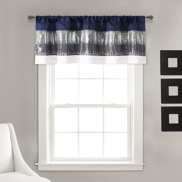 Lush Décor Night Sky Sequins Valance