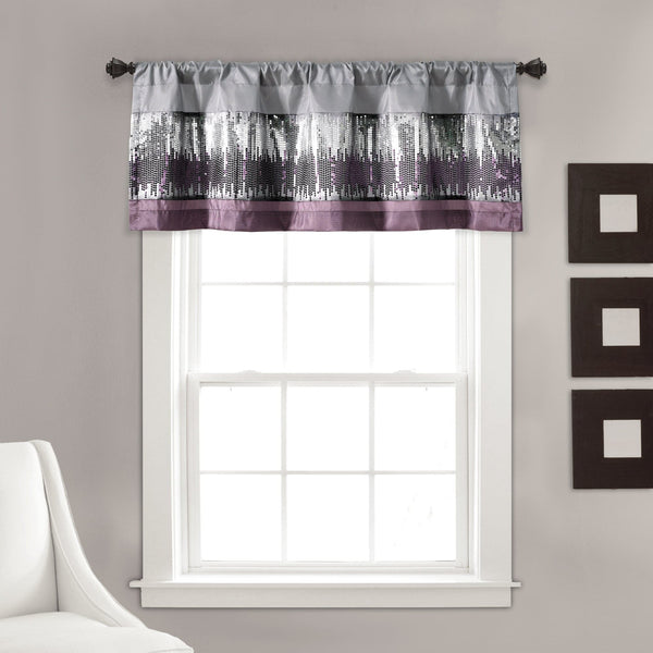 Lush Décor Night Sky Sequins Valance