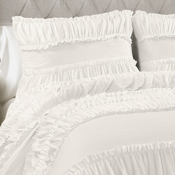 Lush Décor Nova Ruffle 3 Piece Comforter Set