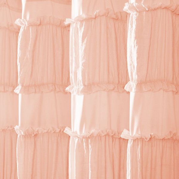 Lush Décor Nova Ruffle Shower Curtain