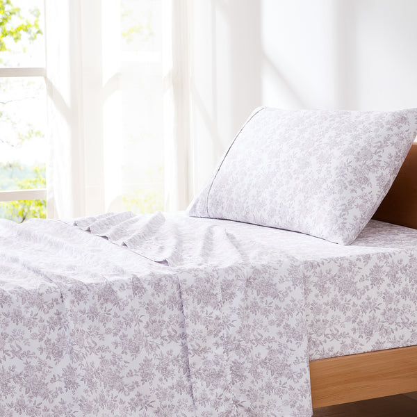 Lush Décor Peony Toile Sheet Set