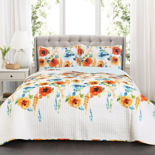 lush décor Percy Bloom Quilt 3 Piece Set