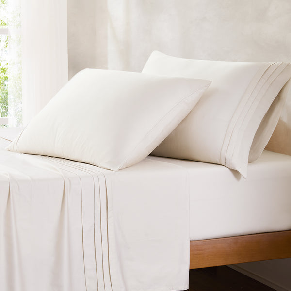 Lush Décor Pleat Cotton Sheet Set