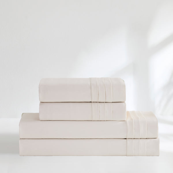 Lush Décor Pleat Cotton Sheet Set