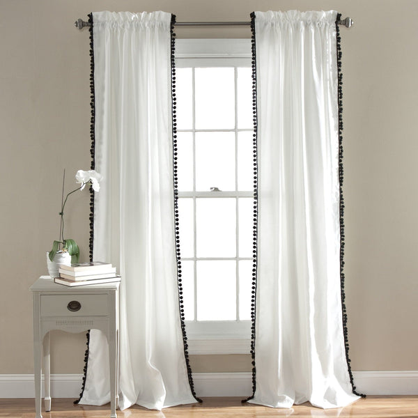 Lush Décor Pom Pom Window Curtain Panel